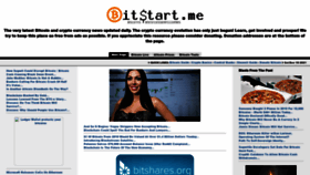 What Bitstart.me website looked like in 2022 (1 year ago)
