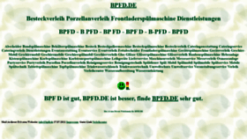 What Bpfd.de website looked like in 2022 (2 years ago)
