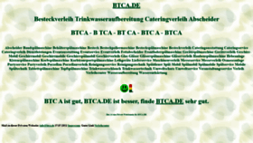 What Btca.de website looked like in 2022 (1 year ago)