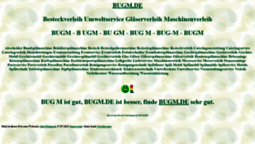 What Bugm.de website looked like in 2022 (1 year ago)