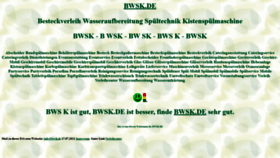 What Bwsk.de website looked like in 2022 (2 years ago)
