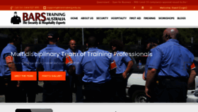 What Barstraining.com.au website looked like in 2022 (2 years ago)