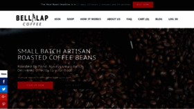 What Belllapcoffee.com website looked like in 2022 (1 year ago)