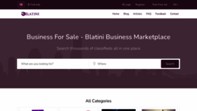 What Blatini.com website looked like in 2022 (1 year ago)