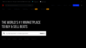What Beatstars.com website looked like in 2022 (1 year ago)