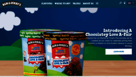 What Benjerry.co.uk website looked like in 2022 (1 year ago)
