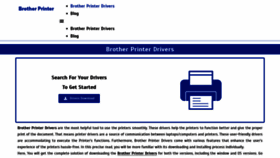 What Brotherprinterdriversusa.com website looked like in 2022 (1 year ago)