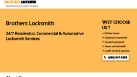 What Brothers-locksmith.com website looked like in 2022 (1 year ago)