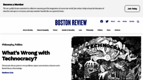 What Bostonreview.net website looked like in 2022 (1 year ago)