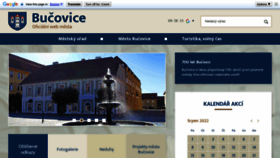 What Bucovice.cz website looked like in 2022 (1 year ago)
