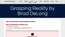 What Bradford-delong.com website looked like in 2022 (1 year ago)