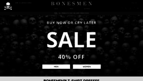 What Bonesmen.com website looked like in 2022 (1 year ago)