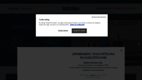 What Biotherm.fr website looked like in 2022 (1 year ago)