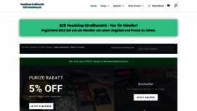 What B2b-headshop.de website looked like in 2022 (3 years ago)