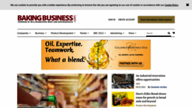 What Bakingbusiness.com website looked like in 2022 (1 year ago)