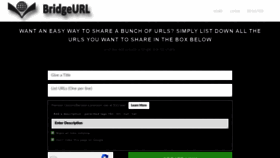 What Bridgeurl.com website looked like in 2022 (1 year ago)