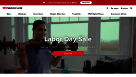 What Bowflex.com website looked like in 2022 (1 year ago)