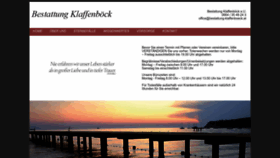 What Bestattung-klaffenboeck.at website looked like in 2022 (1 year ago)
