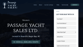 What Bcyachts.com website looked like in 2022 (1 year ago)
