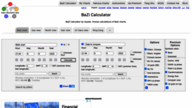 What Bazi-calculator.com website looked like in 2022 (1 year ago)