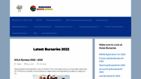 What Bursaries-southafrica.co.za website looked like in 2022 (1 year ago)