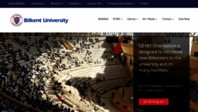 What Bilkent.edu.tr website looked like in 2022 (2 years ago)