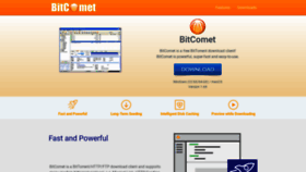 What Bitcomet.com website looked like in 2022 (1 year ago)