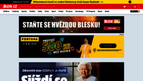 What Blesk.cz website looked like in 2022 (1 year ago)