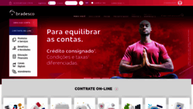 What Bradesco.com.br website looked like in 2022 (1 year ago)