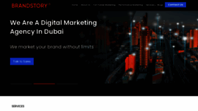 What Brandstory.ae website looked like in 2022 (1 year ago)