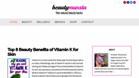 What Beautymunsta.com website looked like in 2022 (1 year ago)