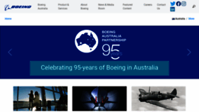 What Boeing.com.au website looked like in 2022 (1 year ago)