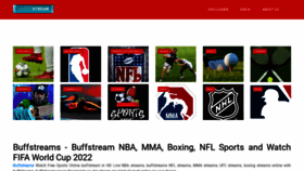What Buffstreams.org website looked like in 2022 (1 year ago)
