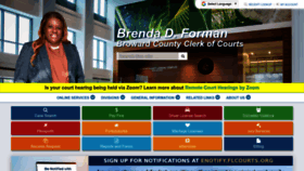 What Browardclerk.org website looked like in 2022 (1 year ago)