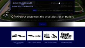 What Burnstrailersales.com website looked like in 2022 (1 year ago)