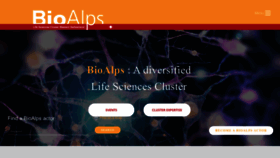 What Bioalps.org website looked like in 2022 (1 year ago)