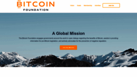 What Bitcoinfoundation.org website looked like in 2022 (2 years ago)