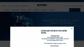 What Biotherm.ca website looked like in 2022 (1 year ago)