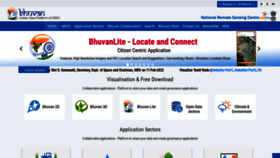 What Bhuvan-app1.nrsc.gov.in website looked like in 2022 (1 year ago)