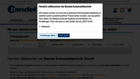 What Bandel-online.de website looked like in 2022 (1 year ago)