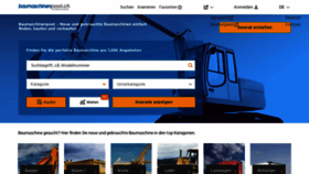 What Baumaschinenpool.ch website looked like in 2022 (1 year ago)