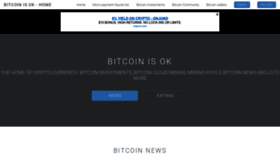 What Bitcoinisok.com website looked like in 2022 (1 year ago)