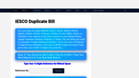 What Billinfo.pk website looked like in 2022 (1 year ago)