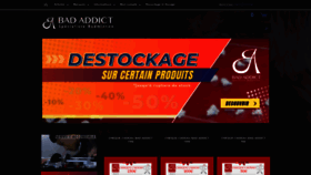 What Badaddict.fr website looked like in 2022 (1 year ago)