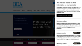 What Bda.org website looked like in 2022 (1 year ago)