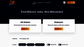 What Bitcoinjobs.com website looked like in 2022 (1 year ago)