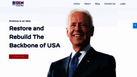What Bidenpresident.com website looked like in 2022 (3 years ago)