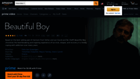 What Beautifulboy.movie website looked like in 2022 (1 year ago)