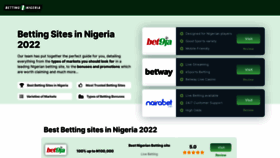 What Bettingsitesinnigeria.com website looked like in 2022 (1 year ago)