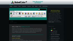 What Babelcolor.com website looked like in 2022 (1 year ago)